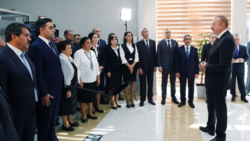 Prezident Ağdaşda açılışlar edib (FOTOLAR)