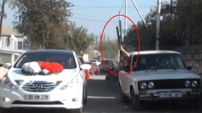 Toy karvanında silahdan atəş açan şəxs tutudu (VİDEO/YENİLƏNİB)