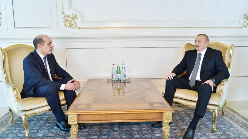 Prezident yeni səfirləri qəbul etdi (FOTOLAR)