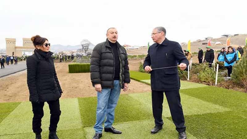 Prezident: "Gələndə gördüm ki, yolboyu əkilmiş bəzi ağaclar quruyub"