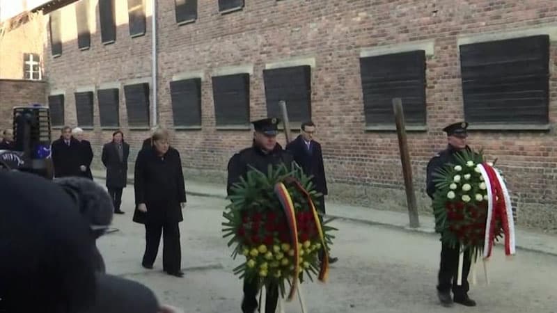 Merkel Hitlerin qorxunc düşərgələrinə baş çəkdi (VİDEO)