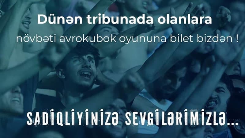 "Qarabağ"dan azarkeşlərə böyük jest
