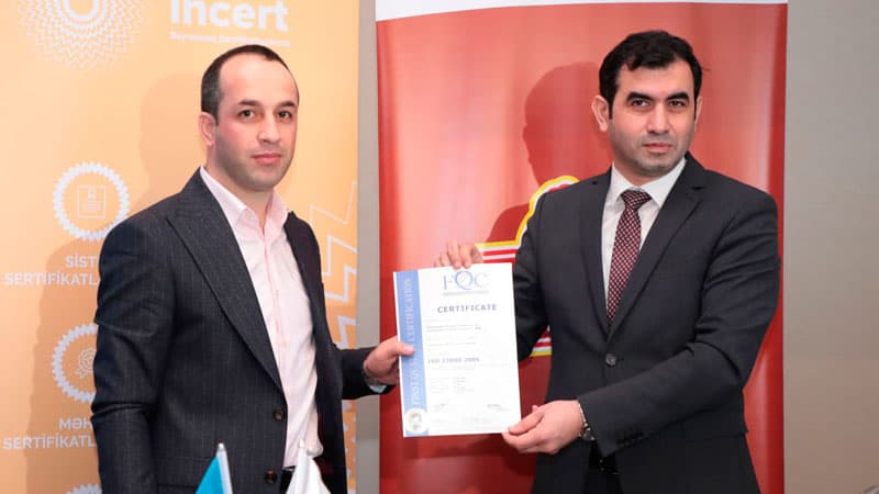 “Mərcan” məhsullarına yenilənmiş “Halallıq” və “İSO 22000” sertifikatları təqdim olundu (VİDEO/FOTO)