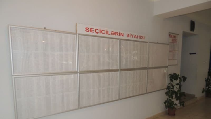 Seçici siyahılarının məlumat lövhələrində yerləşdirilməsi müddəti başa çatır