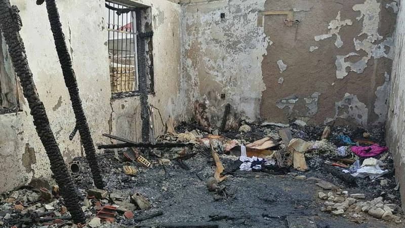 Bakıda oğrular qarət etdikləri evi yandırıblar (VİDEO)