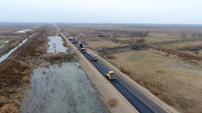 Kürdəmir-Zərdab avtomobil yolu yenidən qurulur  (FOTO)