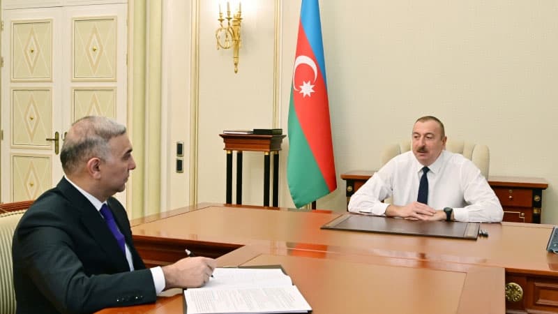 Prezident yeni təyin etdiyi sədri qəbula çağırdı