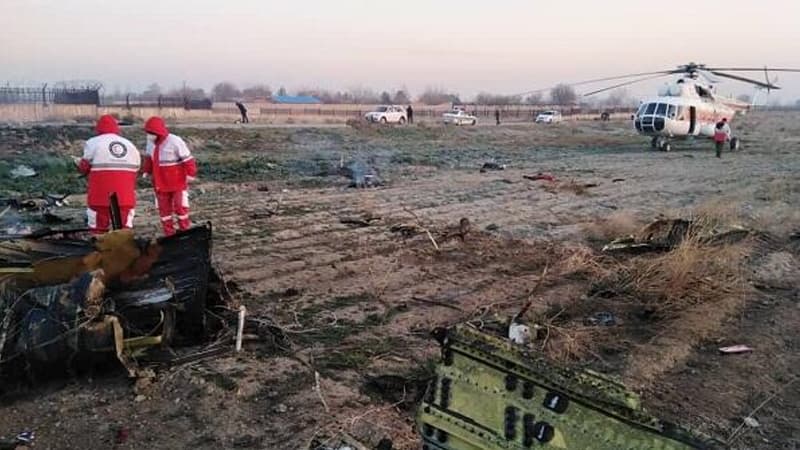 Tehranda qəzaya uğrayan təyyarənin qara qutusu tapıldı