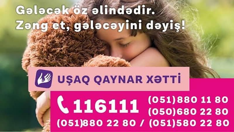Azercell-in dəstəyi ilə fəaliyyət göstərən “Uşaq Qaynar Xətt” xidmətinə 5061 müraciət daxil olub