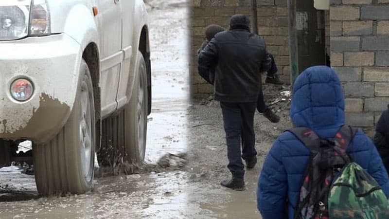 Binəqədidə “cəhənnəm yolu” (VİDEO)