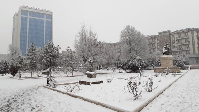Naxçıvana qar yağdı (FOTOLAR)