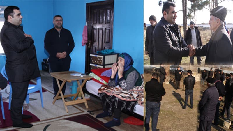 Ayaz Qocamanov Ağsunun kəndlərində izdihamla qarşılandı – Şəhid anası və ağsaqqallar xeyir-dua verdi (FOTOLAR)