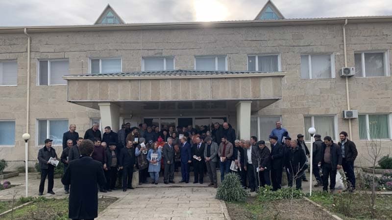 Sabir Rüstəmxanlı Neftçalada izdihamlı görüşlər keçirir (FOTOLAR)