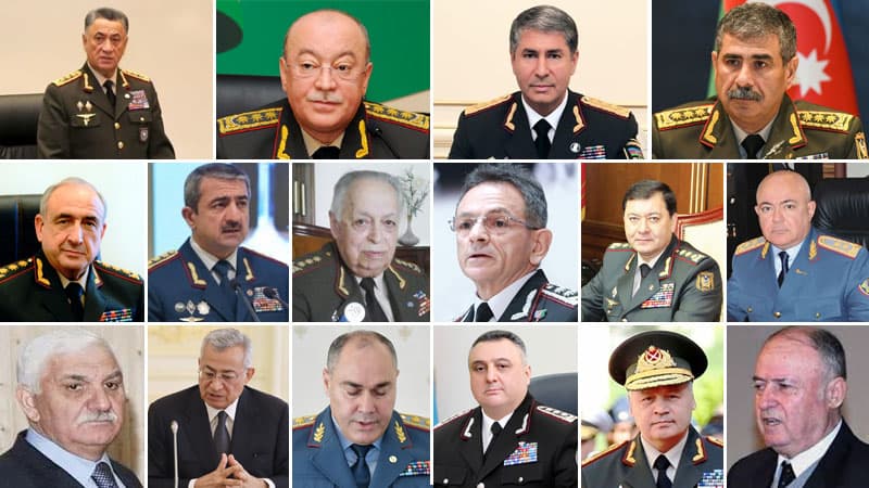 Azərbaycanda bu ali rütbəni yalnız onlar daşıyır (SİYAHI)