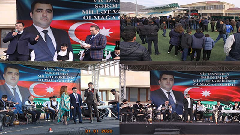 Ayaz Qocamanov şəhər stadionunda izdihamlı görüş keçirdi (FOTO/VİDEO)