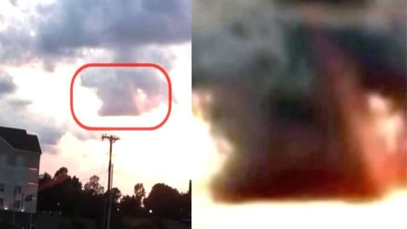 Diskşəkilli nəhəng UFO, yoxsa lentikulyar buludlar? (VİDEO)