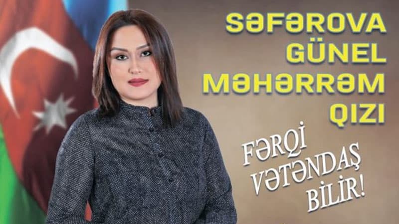 Günel Səfərova: “Mən hakimiyyətin, nazirin, icra başçısının yox, vətəndaşın namizədiyəm!”