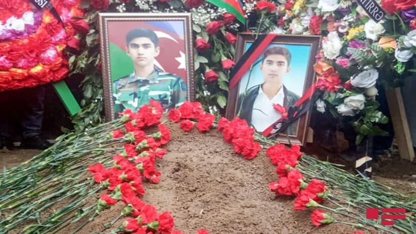 Şəhid olan hərbçimiz dəfn edildi (FOTO/YENİLƏNİB)