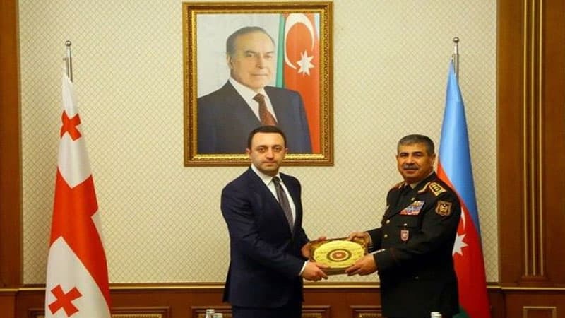 Azərbaycan və Gürcüstan Müdafiə nazirləri görüşdü (FOTO)