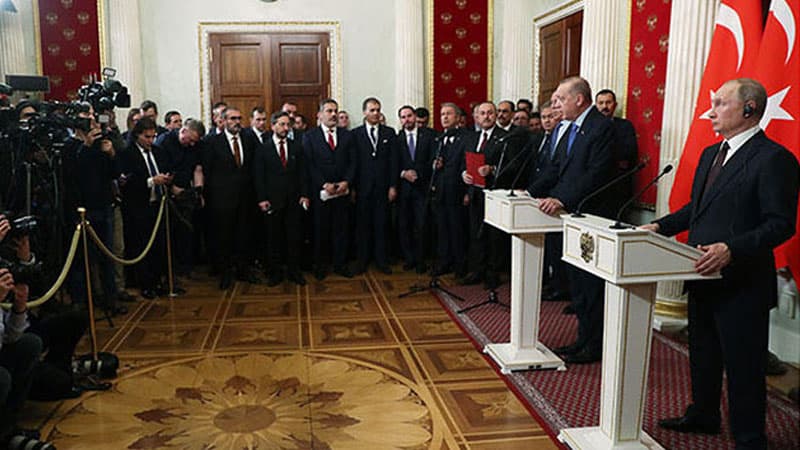 Ərdoğan və Putin İdlib barədə razılığa gəldi: Bu gecədən atəşkəs elan olunacaq