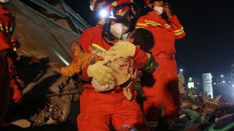 Çində koronovirus xəstələrinin karantinə alındığı bina çökdü: 10 ölü