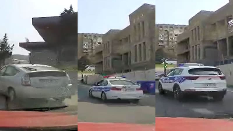Bakıda yol polisi əmrə tabe olmayan sürücünü belə təqib etdi (VİDEO)