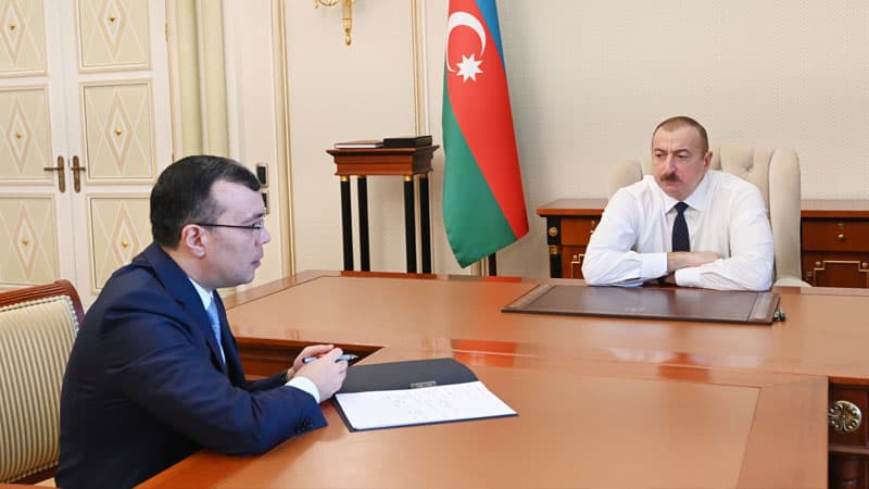 Prezident nazir Sahil Babayevi qəbul etdi