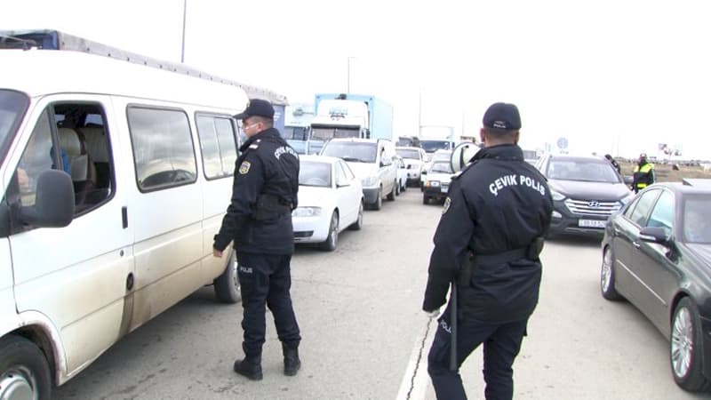 Azərbaycan polisindən paytaxta girişlə bağlı açıqlama (FOTOLAR)