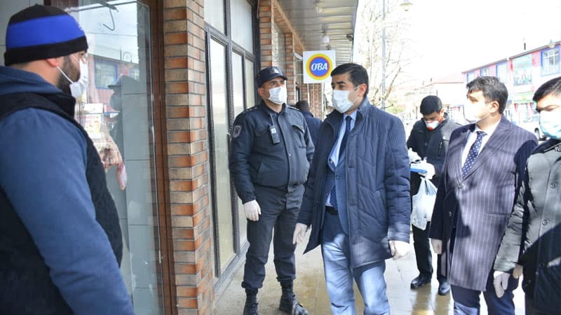 Şamaxıda koronavirus pandemiyası ilə bağlı maarifləndirmə və dezinfeksiya işləri gücləndirilib (FOTOLAR)