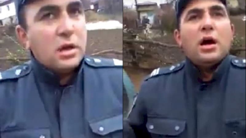 Azərbaycanda sərxoş halda xidmətə çıxan polis işdən qovuldu (VİDEO)