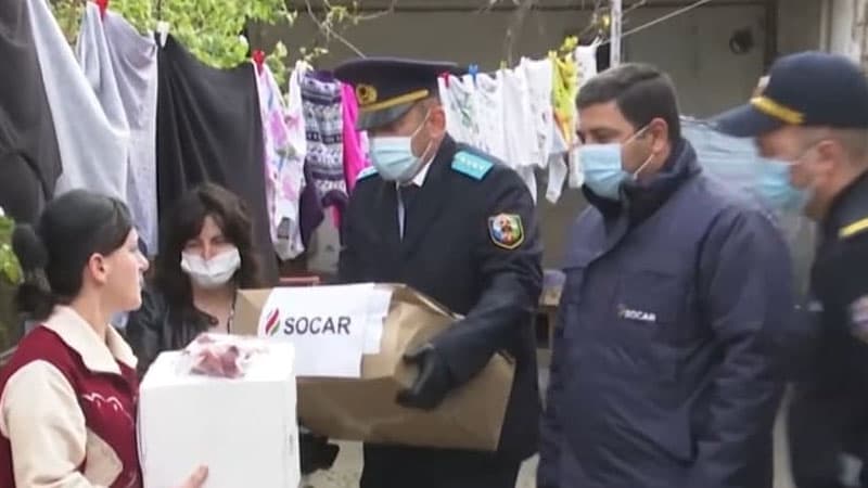 SOCAR-dan aztəminatlı ailələrə növbəti yardım (VİDEO)