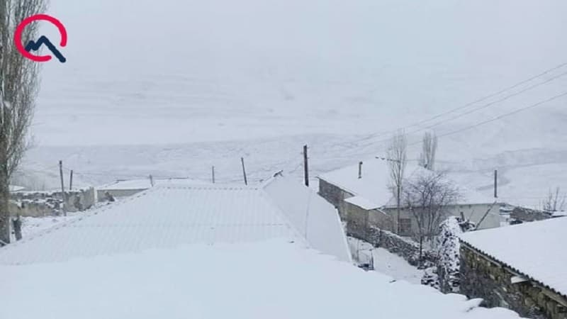 Qubaya apreldə də qar yağdı (FOTO)