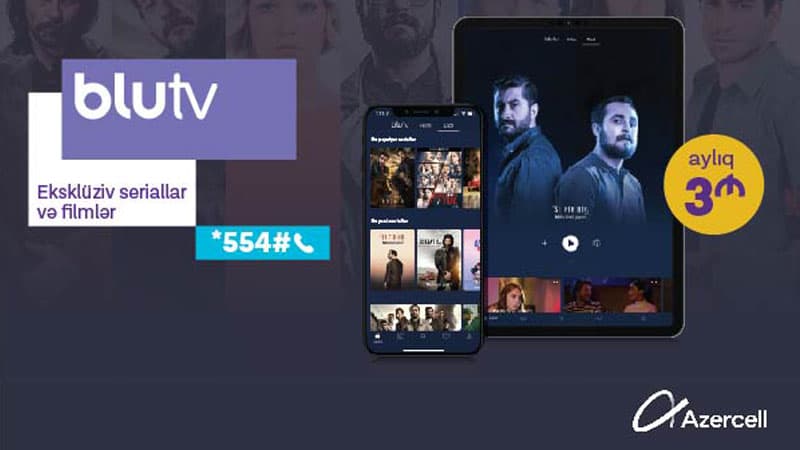 Azercell-dən BluTV ilə sevdiyiniz türk filmləri yüksək keyfiyyətdə bir arada! (R)
