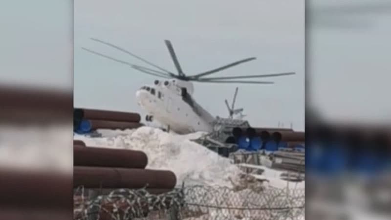 Mi-26 helikopterinin qəzaya uğradığı an (VİDEO)
