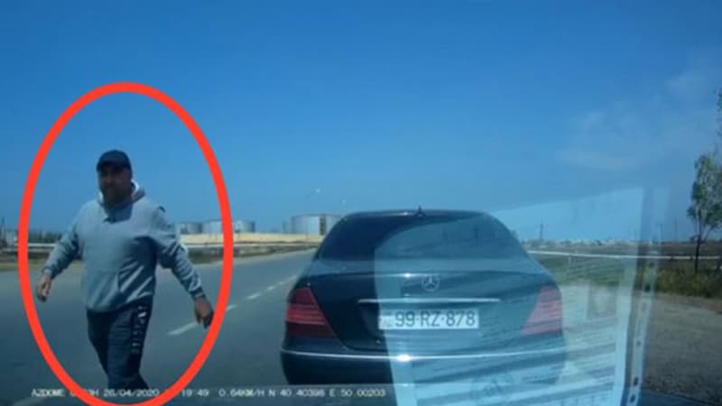 Bakıda daha bir sürücü özbaşınalığı (VİDEO)
