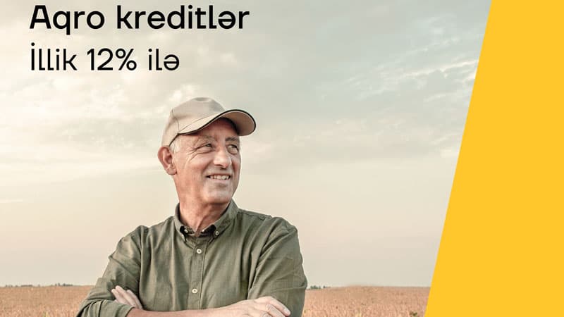 Yelo Bankdan 12% ilə aqro kreditlər (R)