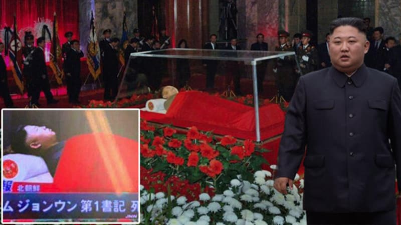 İlginc görüntü: Kim Çen İn tabutda (FOTO)