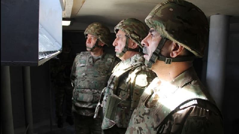 Məhərrəm Əliyev və Zakir Həsənov cəbhədə: Düşmən belə izlənildi (FOTO/VİDEO)
