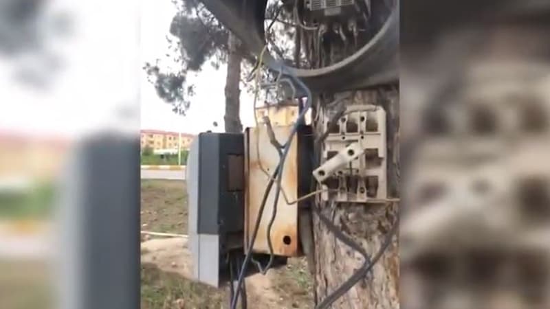 Goranboyda təhlükəli vəziyyət: uşaqları hər an elektrik vura bilər (VİDEO)