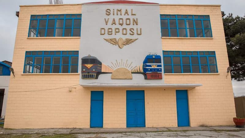 Şimal vaqon deposunda tikinti işləri davam etdirilir (FOTOLAR)
