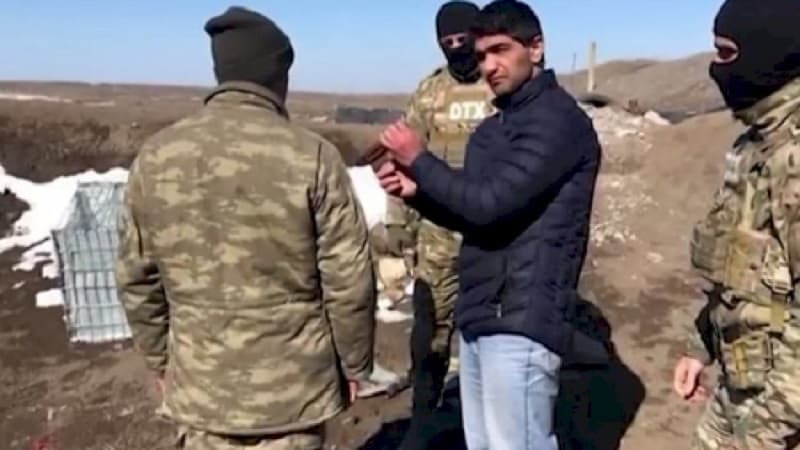 DTX-nın həbs etdiyi Adilov: “Prado”dan səngərə hücum (VİDEO)