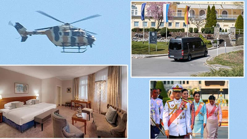 Tailand kralının hərəmləri ilə birgə karantinə çəkildiyi lüks hoteldən FOTOLAR
