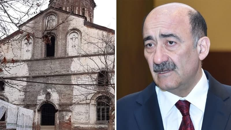 Zaqatalada alban kilsəsi dağıdılır: Deputat və Əbülfəs Qarayevdən isə reaksiya yoxdur (FOTO/VİDEO)