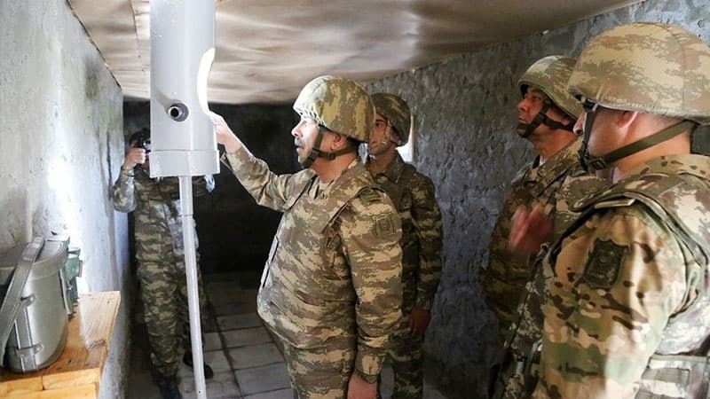 Zakir Həsənov təlimlərin keçirildiyi cəbhə bölgəsinə gedib (FOTO/VİDEO)