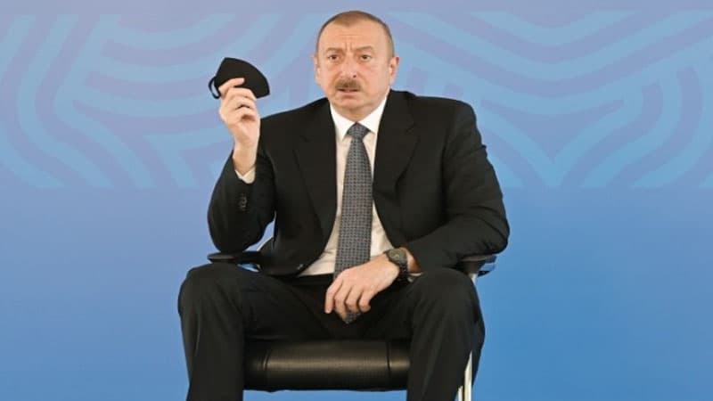Bütün qapalı yerlərdə tibbi maskadan istifadə edirəm - İlham Əliyev (VİDEO)