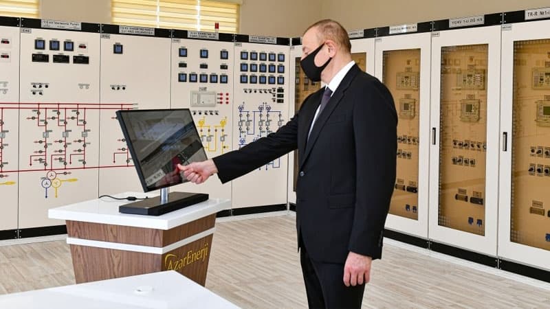 Prezident “Əhmədli” yarımstansiyasının açılışında (FOTOLAR)
