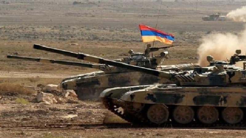 Ermənilər işğal altında olan Azərbaycan torpaqlarında hərbi təlim keçir