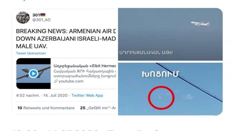 Ermənistan mülki təyyarələri hədəf alır