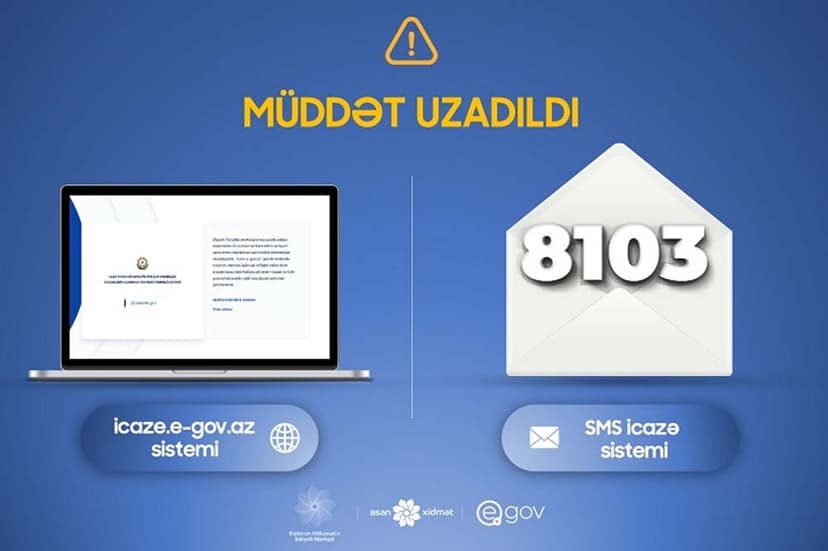 SMS icazənin müddəti 2 saatdan 3 saatadək artırıldı