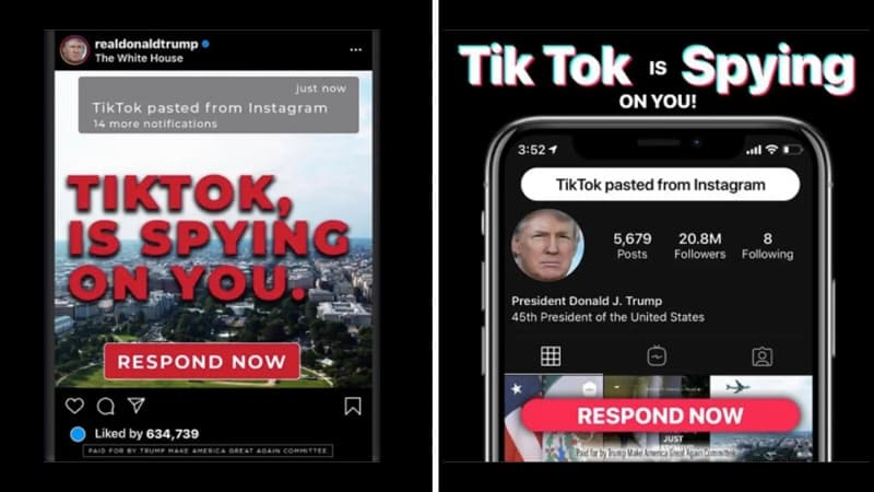 Trampın seçki qərargahı: “TikTok amerikalılara qarşı casusluq edir”